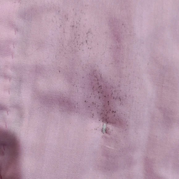 Vintage handmade child's quilt and matching pillow pink and print - Picture 10 of 12